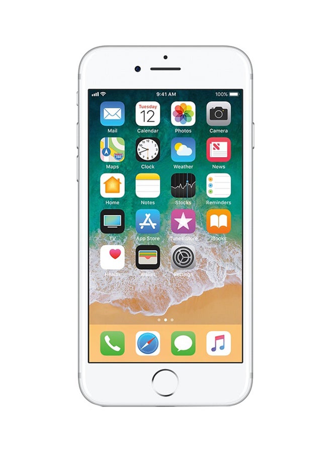 ابل  مستعمل ومجدد - آيفون 7 لون فضي بتطبيق فيس تايم سعة 128 جيجابايت يدعم تقنية 4G LTE - Image 5