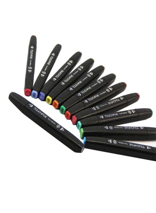 80-Piece Twin Side Marker Pens Set W060015 Multicolour - Image 2