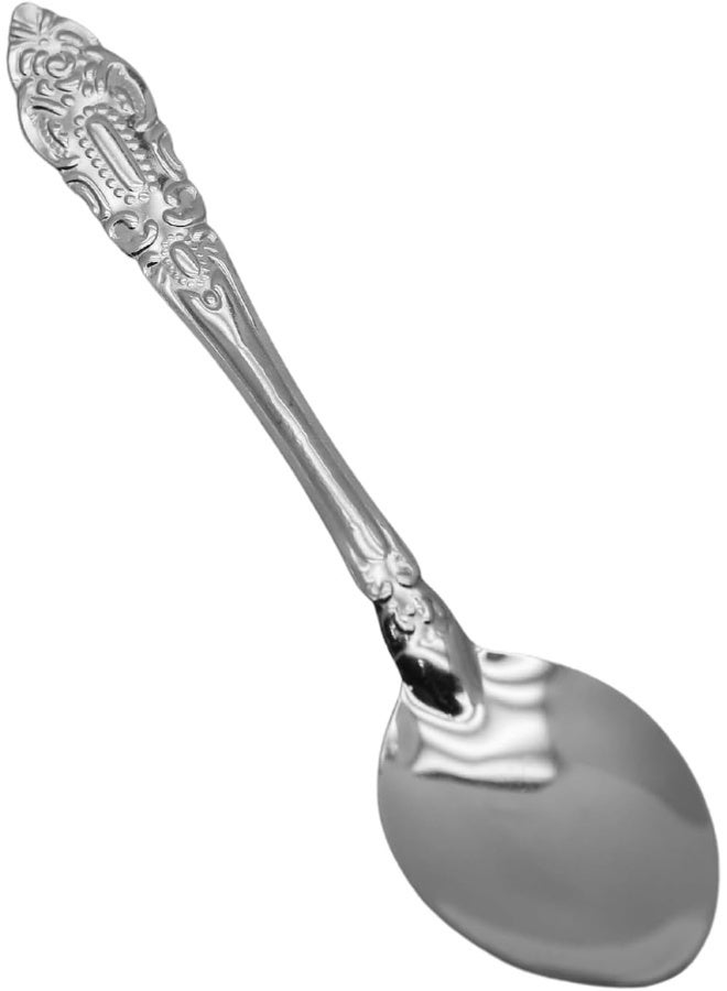 راج طقم ملاعق صغيرة - 12 قطعة فضي - Image 2