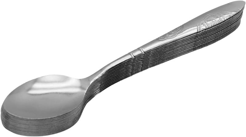 راج طقم ملاعق صغيرة - 12 قطعة فضي - Image 5