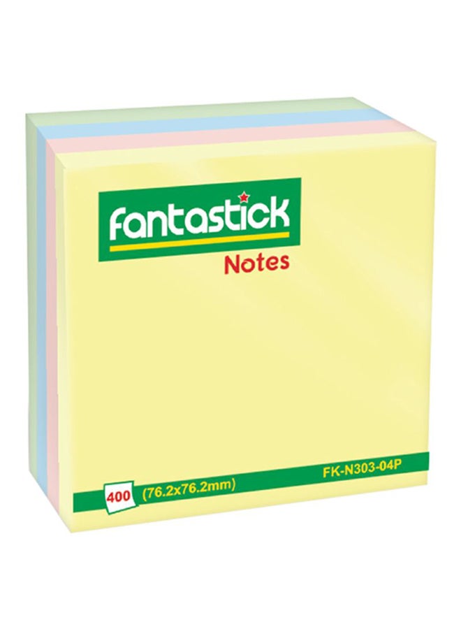 فانتاستيك 400 ورقة ملاحظات لاصقة متعدد الألوان