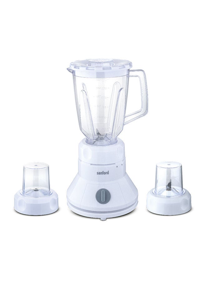 سانفورد - خلاط وعصارة كهربائية 3 في 1 1.5 L 350 W SF5515BR BS أبيض/ شفاف - Image 1