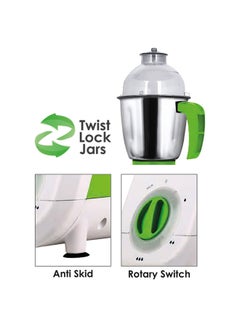 Sanford 3 IN 1 GRINDER MIXER (MADE IN INDIA) 1.5 L 650 W SF5904GM BS White, Green  - Image 3