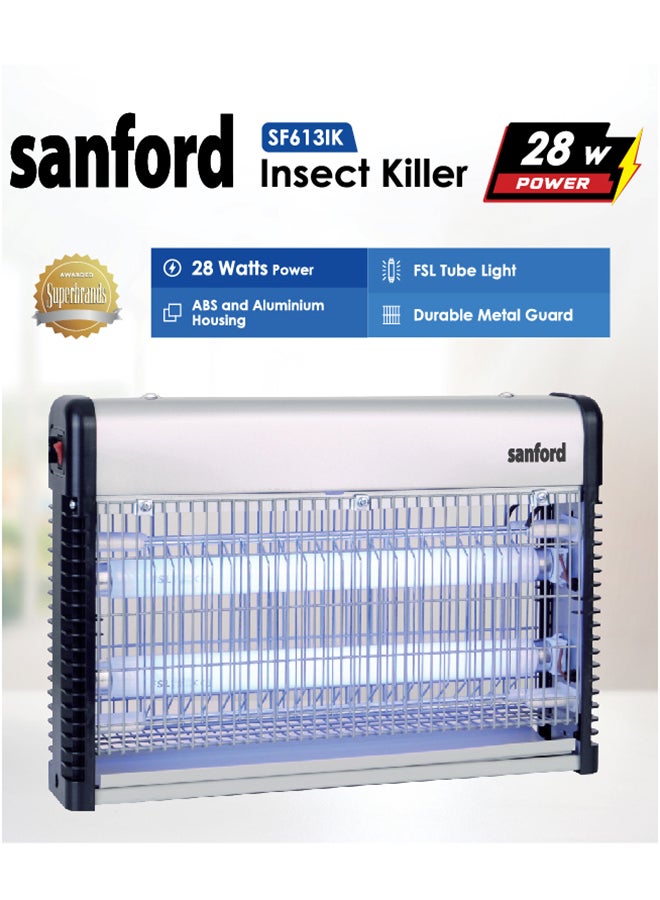 Sanford 20W FSL UVA Tube Light - Superior Insect Attraction and Elimination 20 W SF613IK BS Silver  - Image 2