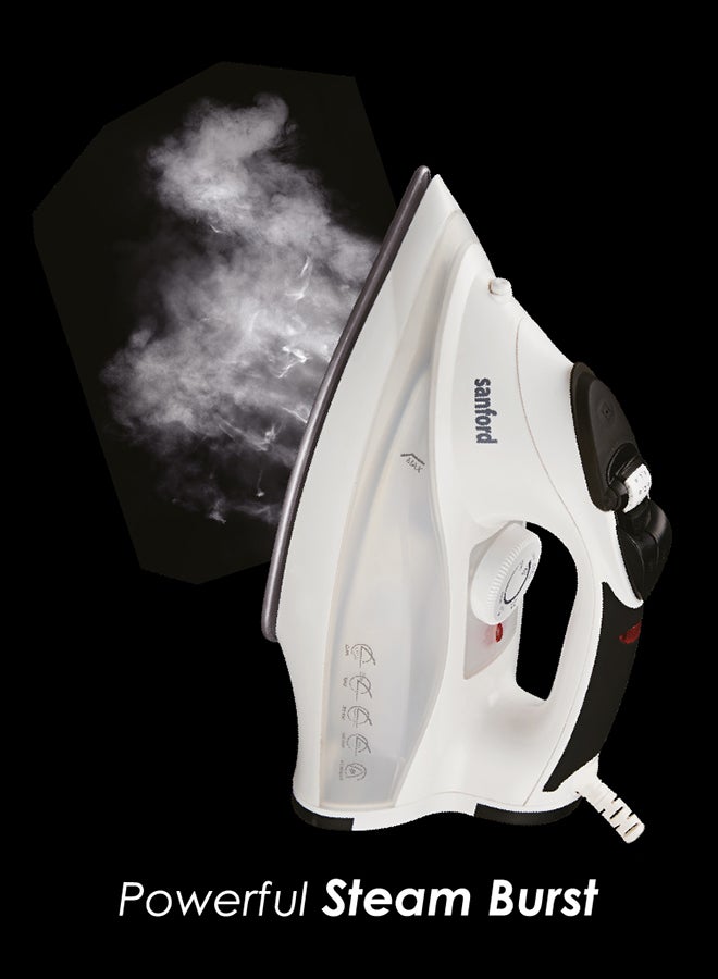 Sanford Steam Iron with Burst Steam,Spray,Dry, Removes Wrinkles, Auto Clean Function, 2 yrs Warranty 390 ml 2200 W SF47SI White  - Image 5
