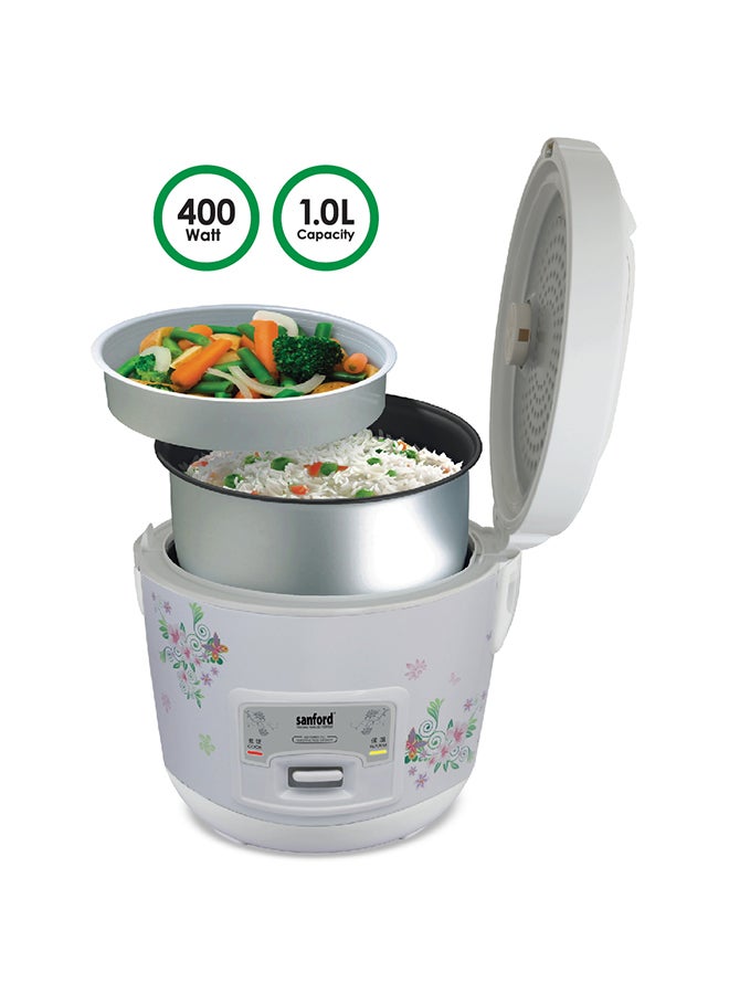 سانفورد جهاز طهي الأرز الكهربائي بسعة لتر 1 L 400 W SF2504RC-1.0L BS أبيض  - Image 5