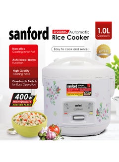 Sanford RICE COOKER 1 L 400 W SF2504RC-1.0L BS White  - Image 4