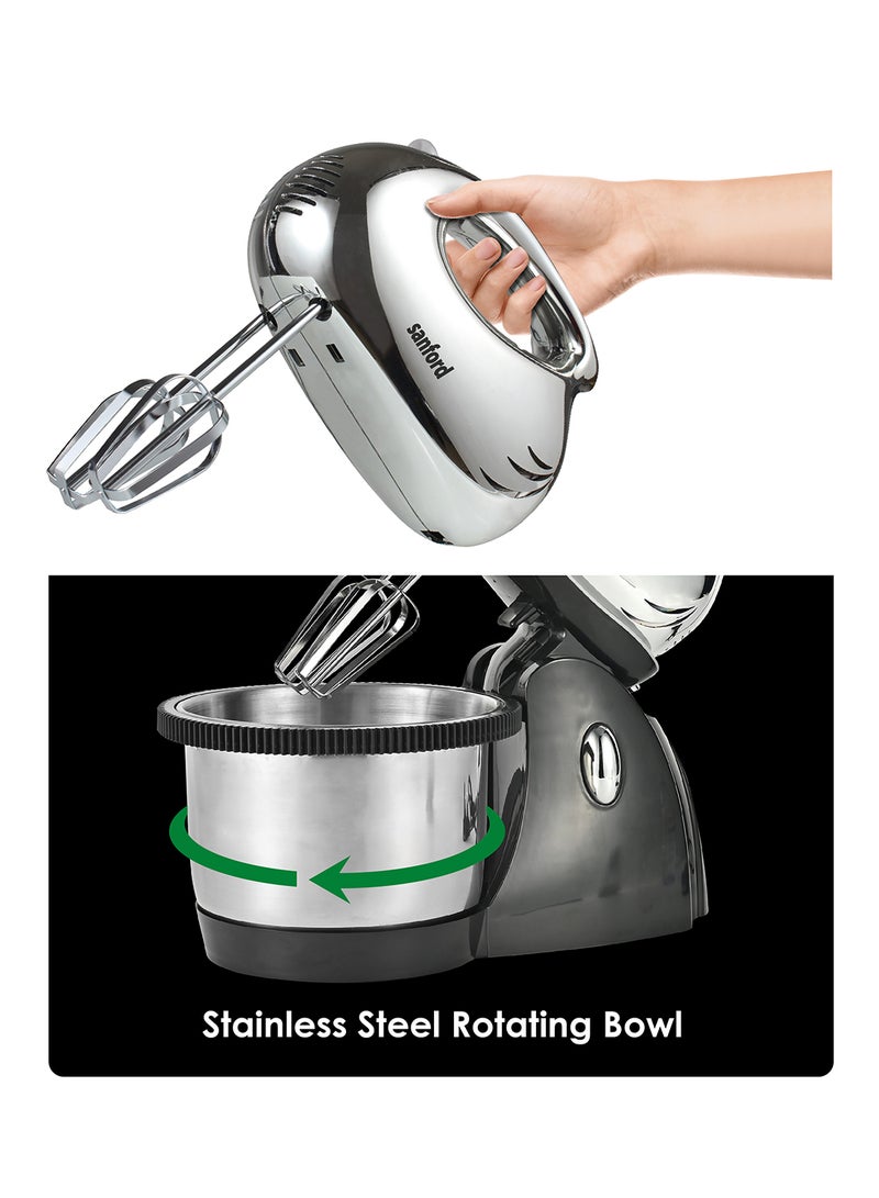 سانفورد خفاقة كهربائية محمولة باليد بقدرة 300 وات 2 L 300 W SF1354SM BS أسود/ فضي - Image 4