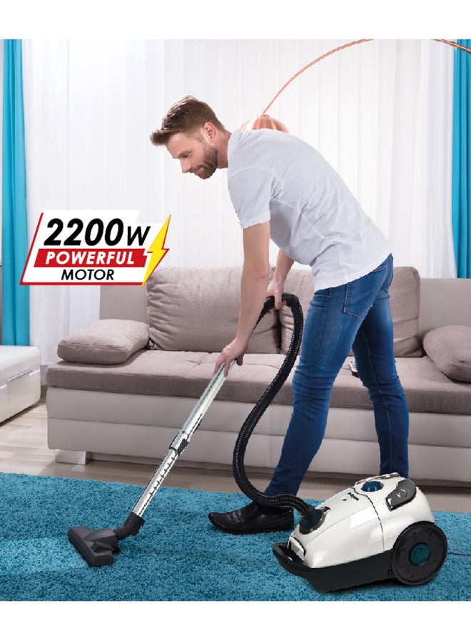 سانفورد مكنسة كهربائية بقدرة 2000 وات 2.5 L 2000 W SF890VC BS رمادي / أحمر / أسود - Image 4