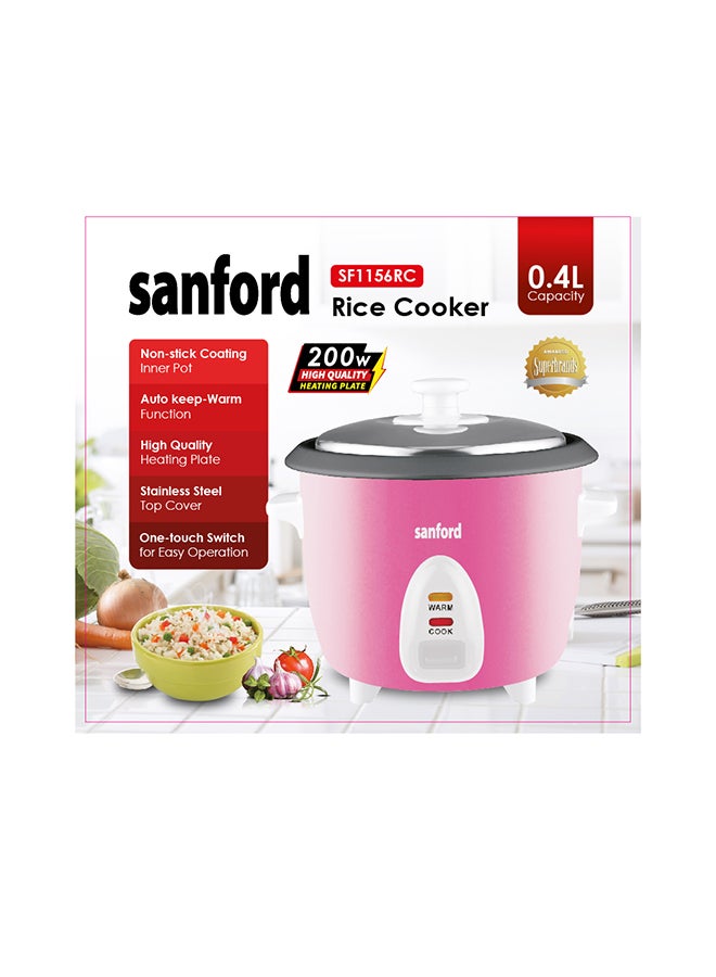 Sanford - RICE COOKER 0.4 L 200 W SF1156RC-0.4L BS Pink, Blue - Image 1