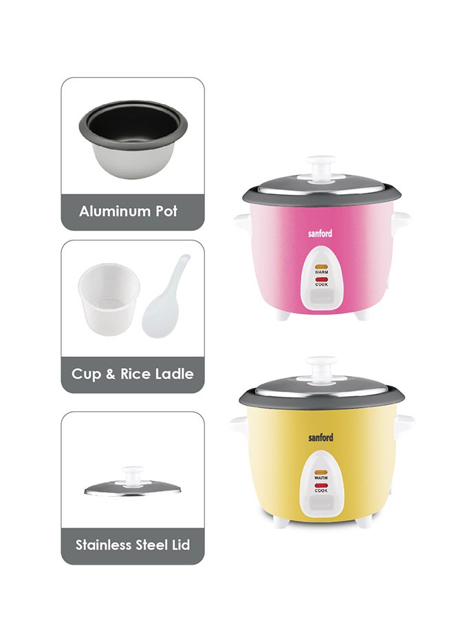 Sanford - RICE COOKER 0.4 L 200 W SF1156RC-0.4L BS Pink, Blue - Image 1