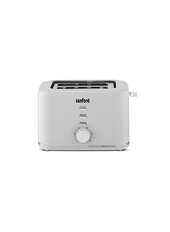 Sanford 2 Slice Bread Toaster, 6 Electronic Browning Controls, Cool Touch Auto Shut-Off & Slider Crumb Tray Includes Defrost, Reheat, Cancel Functions 800 W SF5753BT BS White  - Image 1