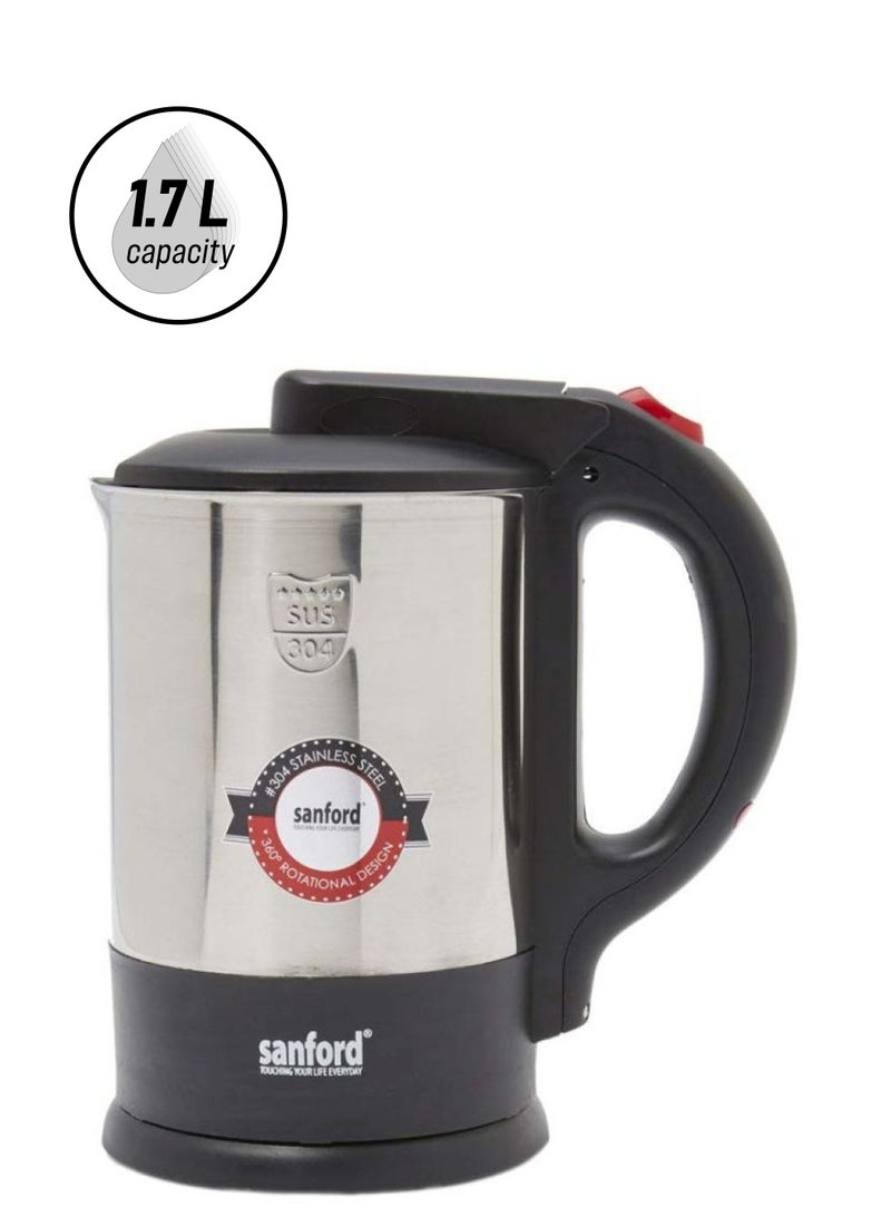 سانفورد غلاية كهربائية 1.7 L 2200 W SF3348EK أسود/ فضي - Image 1