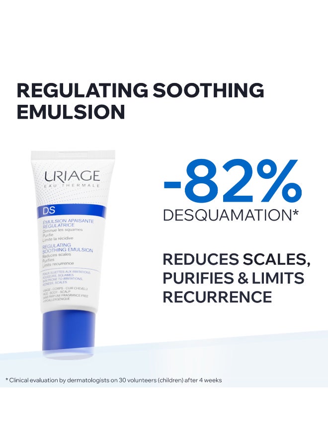 Uriage DS Regulating Soothing Emulsion with TLR2-Regul Complex - Anti-Redness Face Care - 40ml 40ml - Image 4