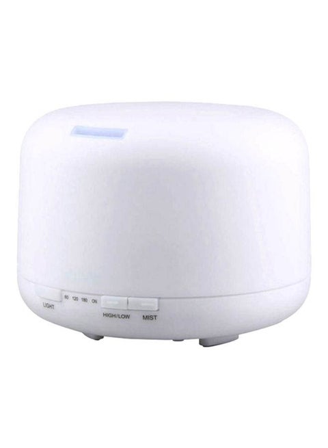 Ultrasonic Air Humidifier With 7-Colour LED Lights Plastic White 125x165mm