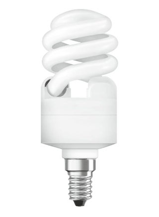 Osram 12W Dulux Mini Twist Energy Saver Bulb E14 Base 6500K 650lm White - pnsku/N19940039A/45/_/1736501708/a672f6c0-2836-4cd7-8895-695f4ed25588