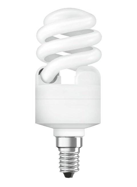 Osram 12W Dulux Mini Twist Energy Saver Bulb E14 Base 6500K 650lm White