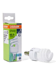 Osram Osram 12W Dulux Mini Twist Energy Saver Bulb E14 Base 6500K 650lm White  - Image 3