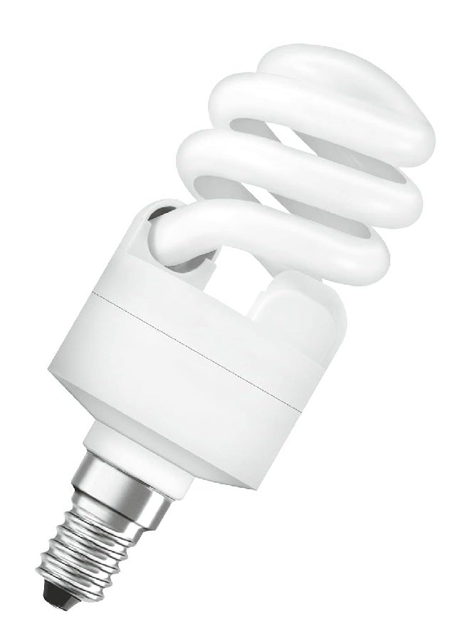 Osram Osram 12W Dulux Mini Twist Energy Saver Bulb E14 Base 6500K 650lm White  - Image 2