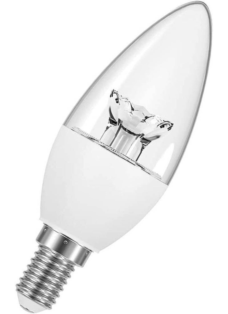 أوسرام مصباح ويبرو جارنت بقدرة 4 وات طراز E14 (تثبيت بتصميم برغي) بشكل شمعة وفتيل LED وحرارة ضوء 2700 كالفن أبيض دافئ - Image 2