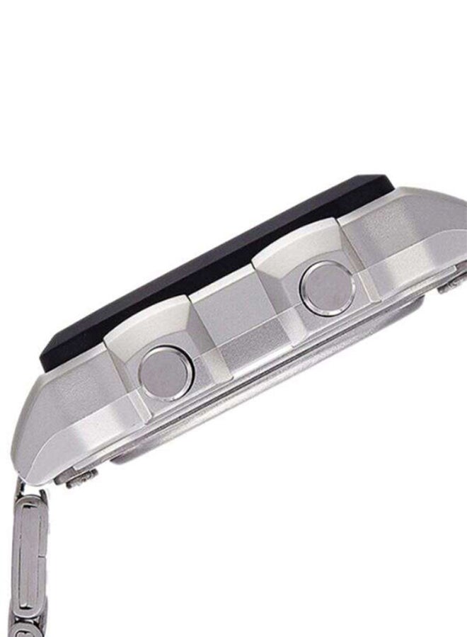 كاسيو ساعة يد رقمية للشباب AE-1200WHD-1AV - قياس 45 مم - لون فضي للرجال - Image 3