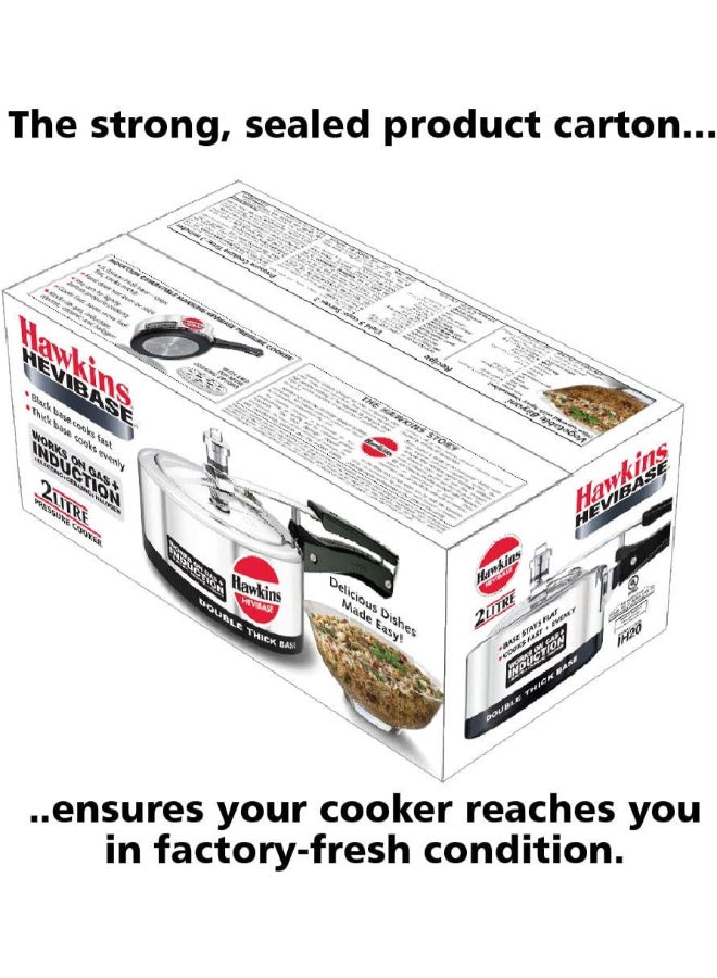 هوكينز طنجرة ضغط هيفيبيس أسود/ فضي 2لترات - Image 4