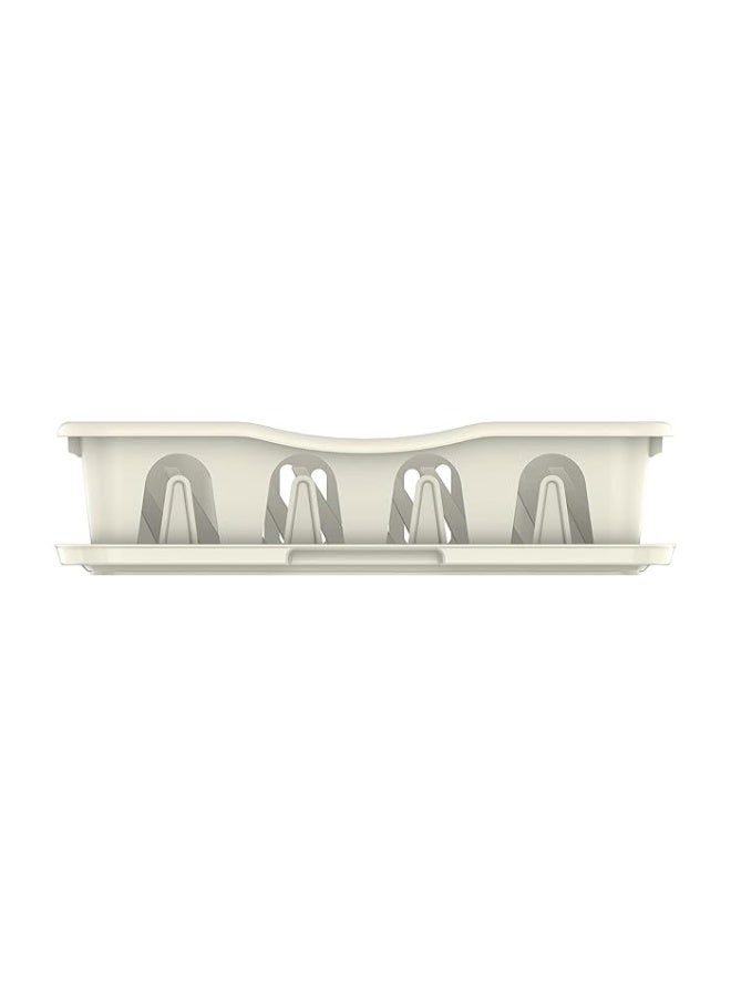 Cosmoplast Large Dish Rack with Drainer Off White - Image 3