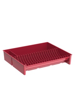 Dish Drainer Standard-Plastic 41x34.5x7.5 cm Dark Red - pnsku/N20021047A/45/_/1702310724/78074e03-aad9-469e-9e0e-5800932775e4