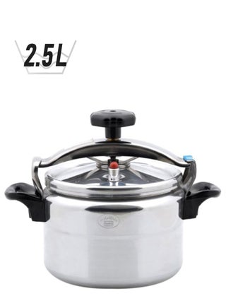 Aluminium Pressure Cooker Silver/Black 2.5Liters - pnsku/N20032966A/45/_/1745597688/37f0dfd0-58fc-4ffe-8b3c-5f23a0a07180