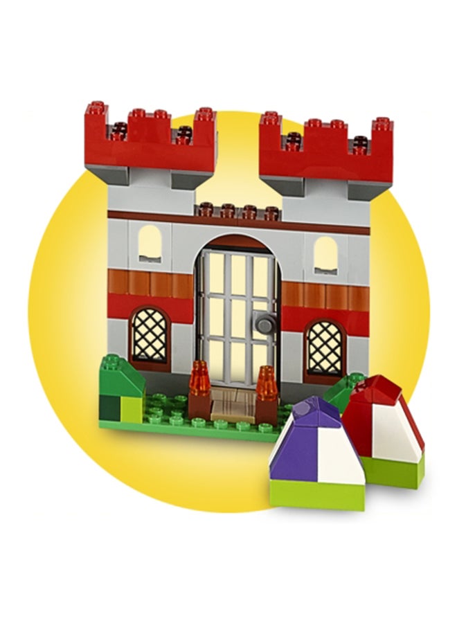 LEGO - 6102214 LEGO Classic Large Creative Brick Storage Box Set, Building Toys for 4 Plus Year Old Boys & Girls, Creative Construction Kit with Windows, Doors, Wheels and a Green Baseplate, Gift for Kids 10698 (790 pieces) 790 4+ Years - Image 1
