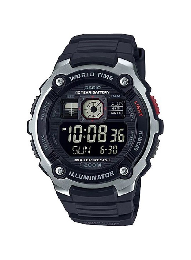 CASIO Men's Water Resistant Digital Watch AE-2000W-1BVDF - 52 mm - Black - Image 1