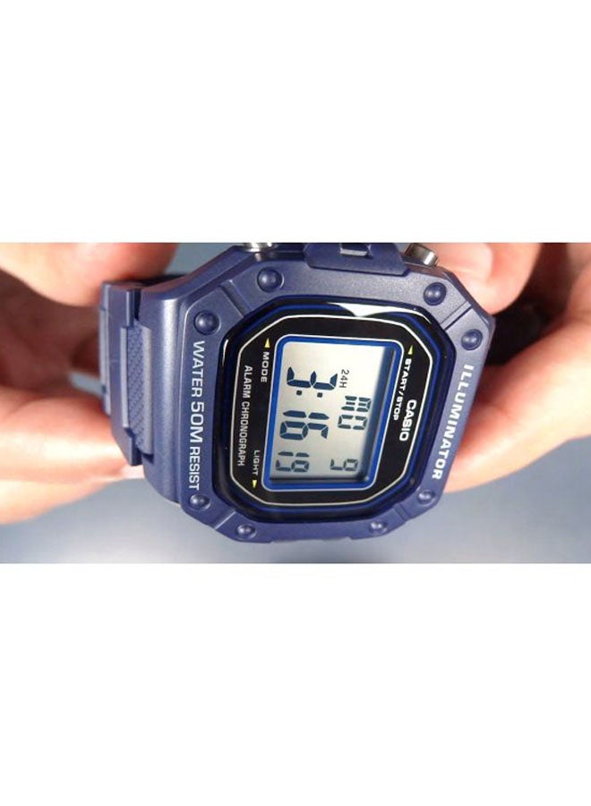 Buy CASIO Standard Collection Resin Digital Wrist Watch W-218H-2AVDF ...