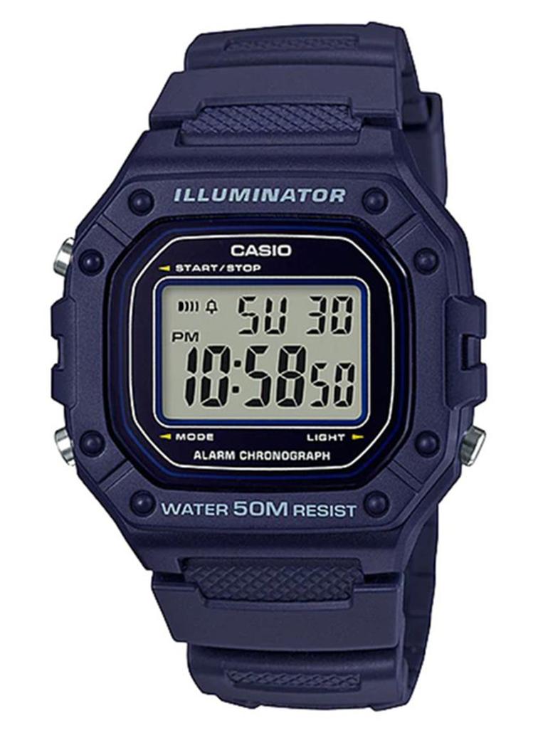 CASIO Men's Standard Collection Resin Digital Wrist Watch W-218H-2AVDF - Image 1