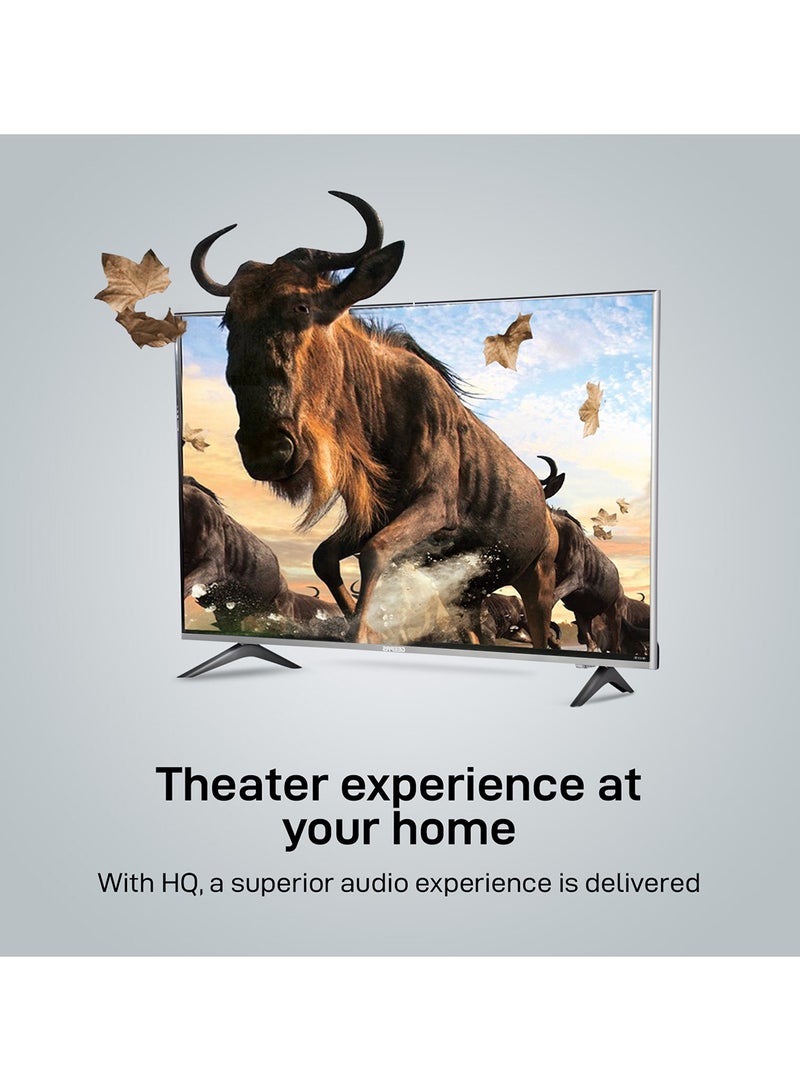 GEEPAS 32 Inch HD Smart LED TV With Remote Control, HDMI And USB Ports, Head Phone Jack, PC Audio In ,Wi-Fi, Android 14.0 With E-Share,YouTube Etc GLED3202SCHD Black - Image 4