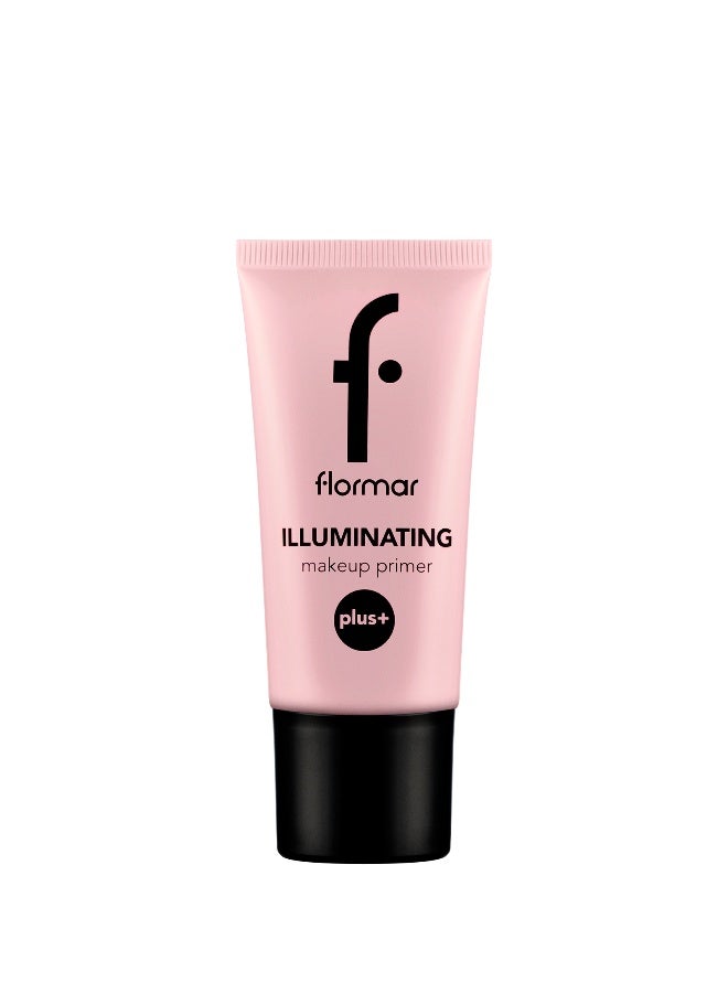 flormar Illuminating Makeup Primer Plus+ – Luminous Glow Base, Moisturizing Gel-Cream Texture, Helps Makeup Look Flawless All Day 000 Natural - Image 1
