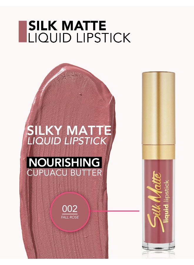 فلورمار أحمر شفاه سائل سيلك غير لامع 02 وردي خريفي - Image 4