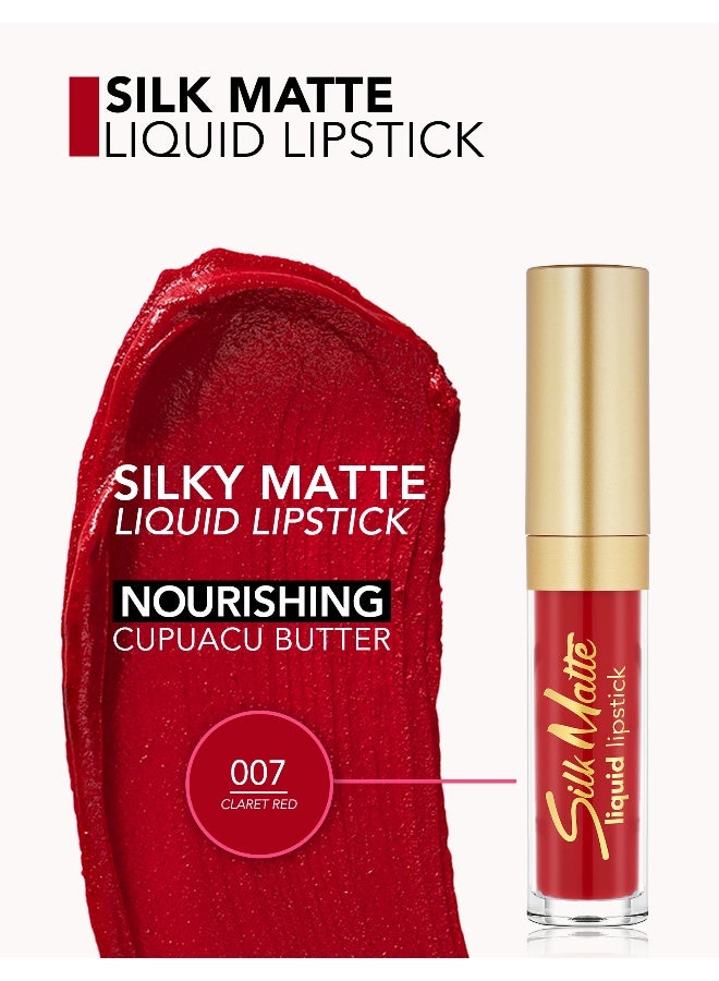 فلورمار أحمر شفاه سائل سيلك غير لامع أحمر أرجواني داكن 07 - Image 5