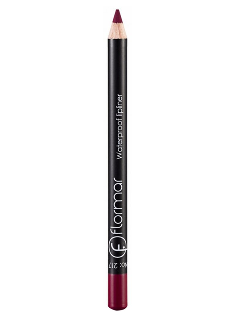 flormar Waterproof Lip Liner 217 Chic Crimson - Image 1