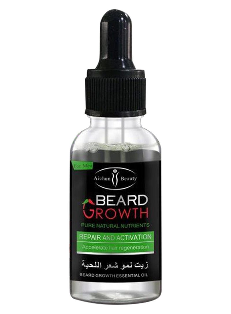 Aichun beauty Beard Growth Natural Oil Clear 30ml - Image 1