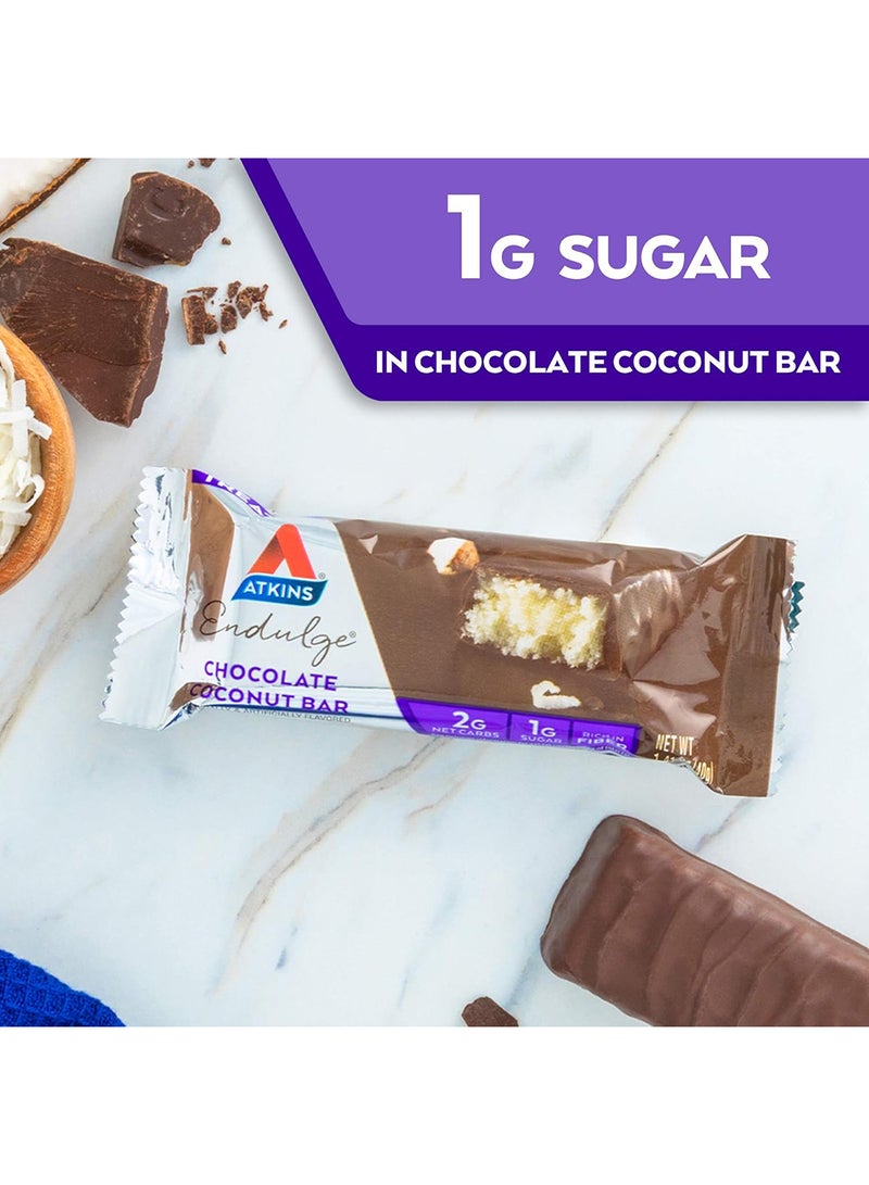 Atkins Endulge Chocolate Coconut Bar 5 Bars Each 1.41 Oz  - Image 5