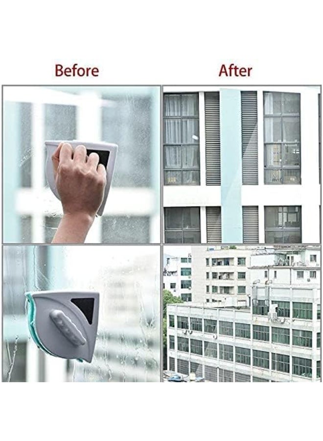 ممسحة مزدوجة لتنظيف زجاج النوافذ أبيض 120x60x25مم  - Image 5