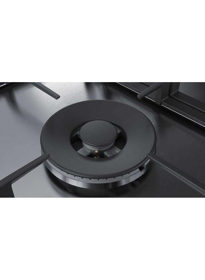 BOSCH - Gas Hob with FlameSelect for Precise Flame Control, 90 cm, with Dual Flame Power Burner PCR9A5B90M Black - Image 1