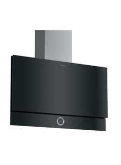 بوش غطاء واقي بمدخنة بتصميم زجاج مسطح 146 W DWF97RV60B أسود  - Image 1