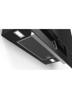 بوش غطاء واقي بمدخنة بتصميم زجاج مسطح 146 W DWF97RV60B أسود  - Image 3
