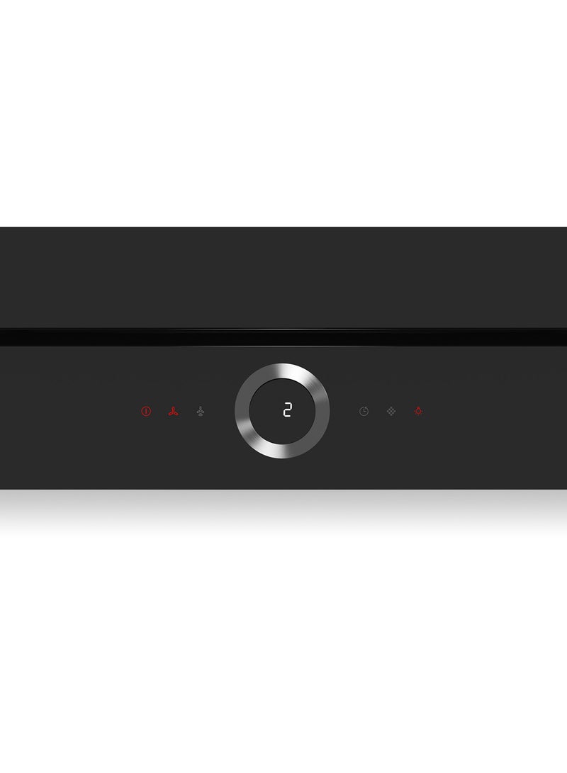 بوش - غطاء واقي بمدخنة بتصميم زجاج مسطح 146 W DWF97RV60B أسود - Image 1