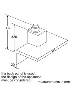 بوش غطاء واقٍ بمدخنة للحائط 100 W DWB94BC51B فضي  - Image 5
