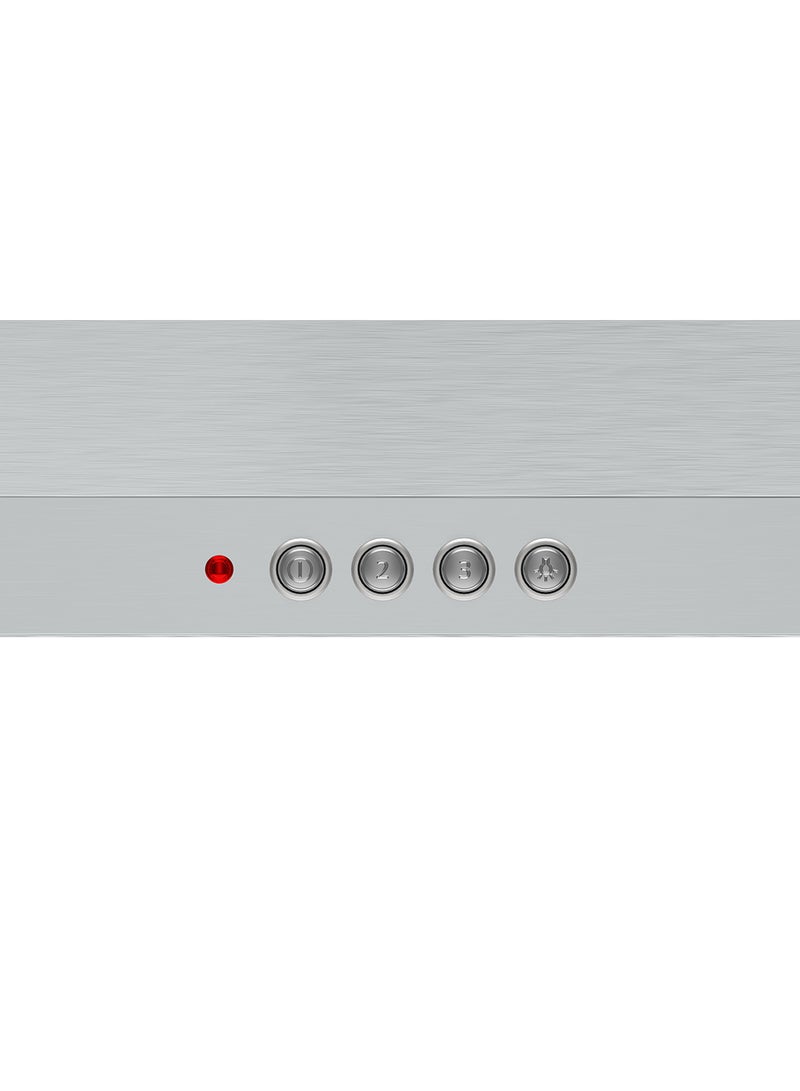 BOSCH - Wall-Mounted Cooker Hood with 3-Speed Power Levels, 90 cm, with Easy-to-Clean Design 135 W DWP94CC50M Stainless Steel - Image 1