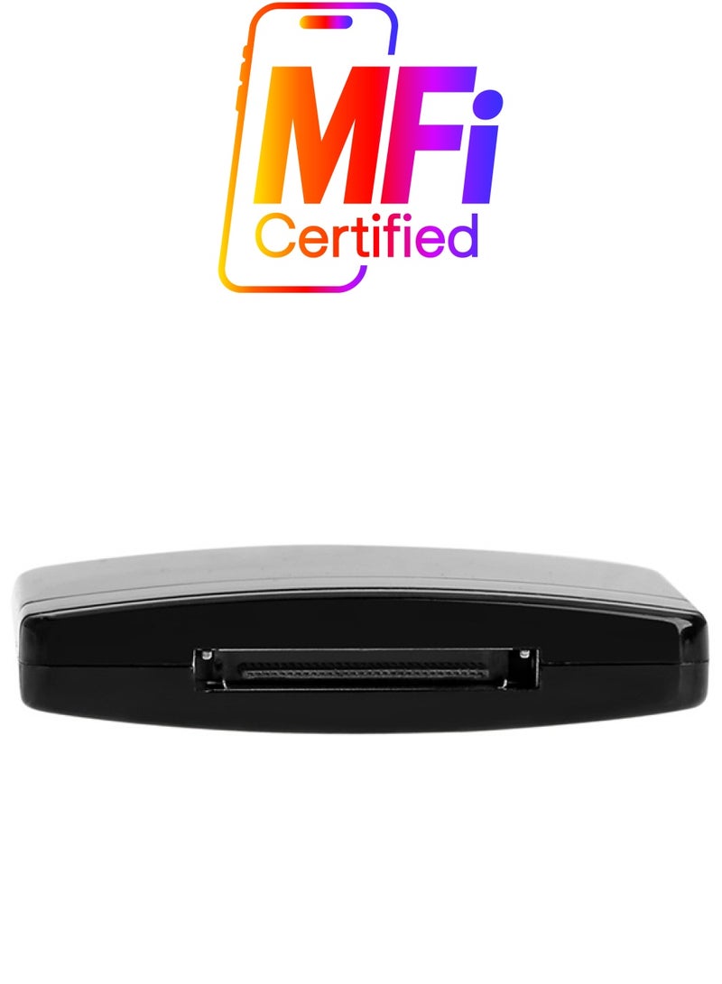 30-Pin Bluetooth Music Receiver Adapter Black  - Image 1