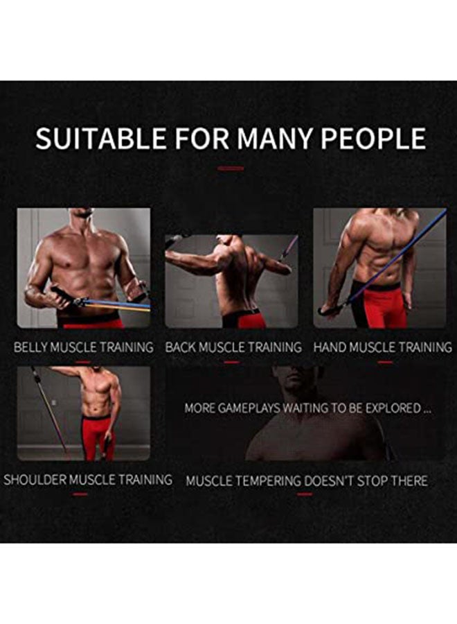 Kanteen Store 11-Piece Fitness Resistance Bands Set 42inch 42inch - Image 5