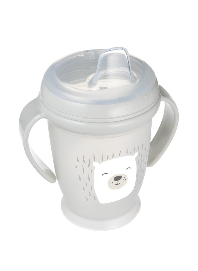 لوفي كوب مانع للتسرب بتصميم الدب بودي مع فوهة من السيليكون بسعة 250 مل مناسب لعمر سنة ومافوق